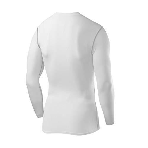 Haut de compression thermique à manches longues et col court pour enfant