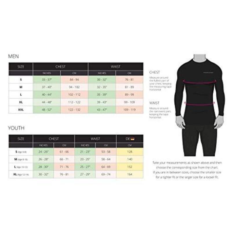 Top a maniche lunghe a collo alto da uomo Baselayer