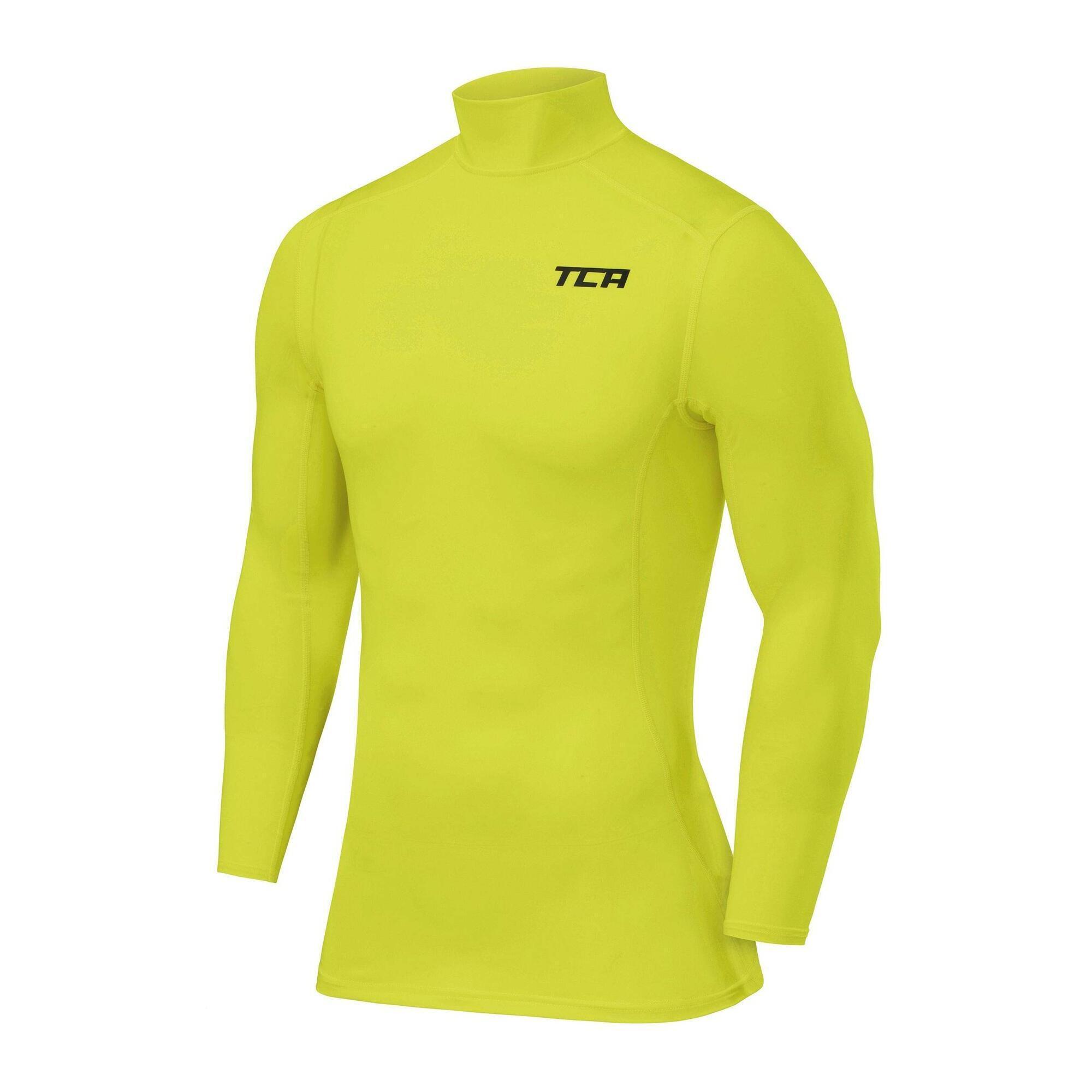 TCA Boys' Pro Performance Baselayer Long Sleeve Mock Neck Top