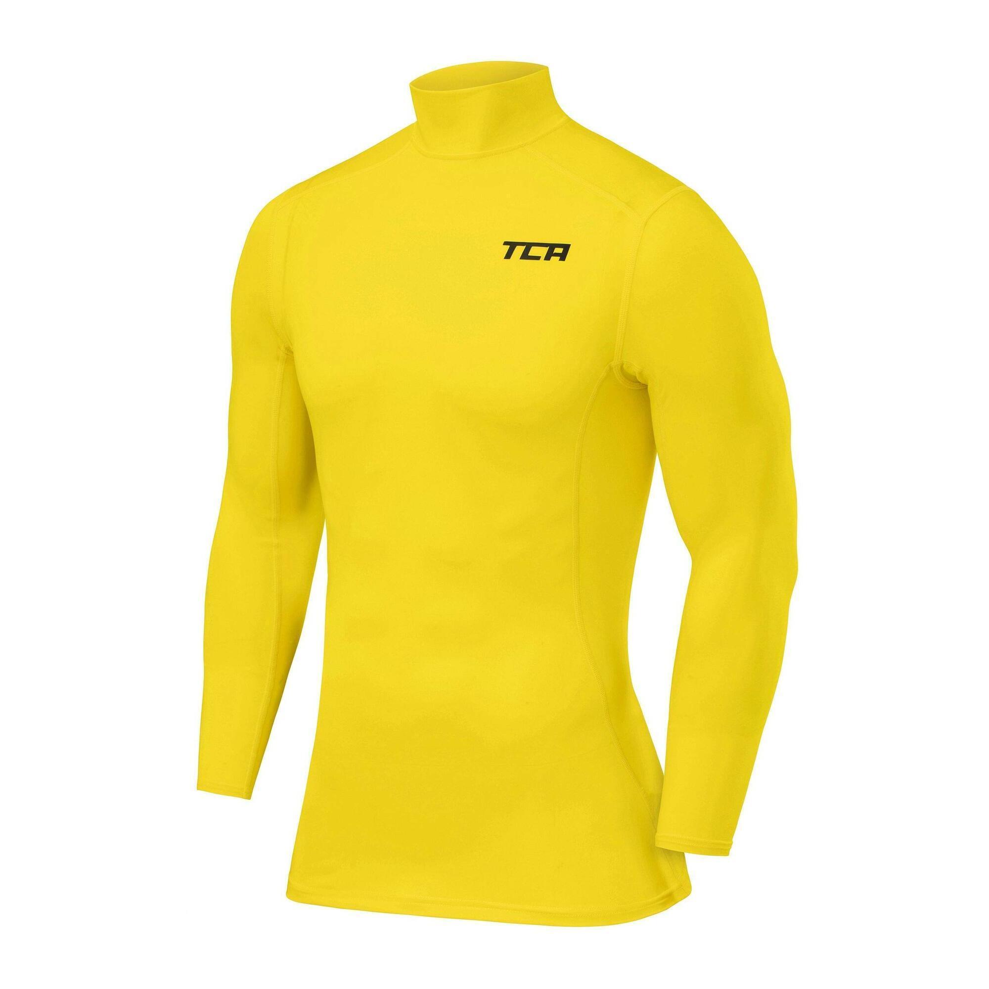 TCA Boys' Pro Performance Baselayer Long Sleeve Mock Neck Top