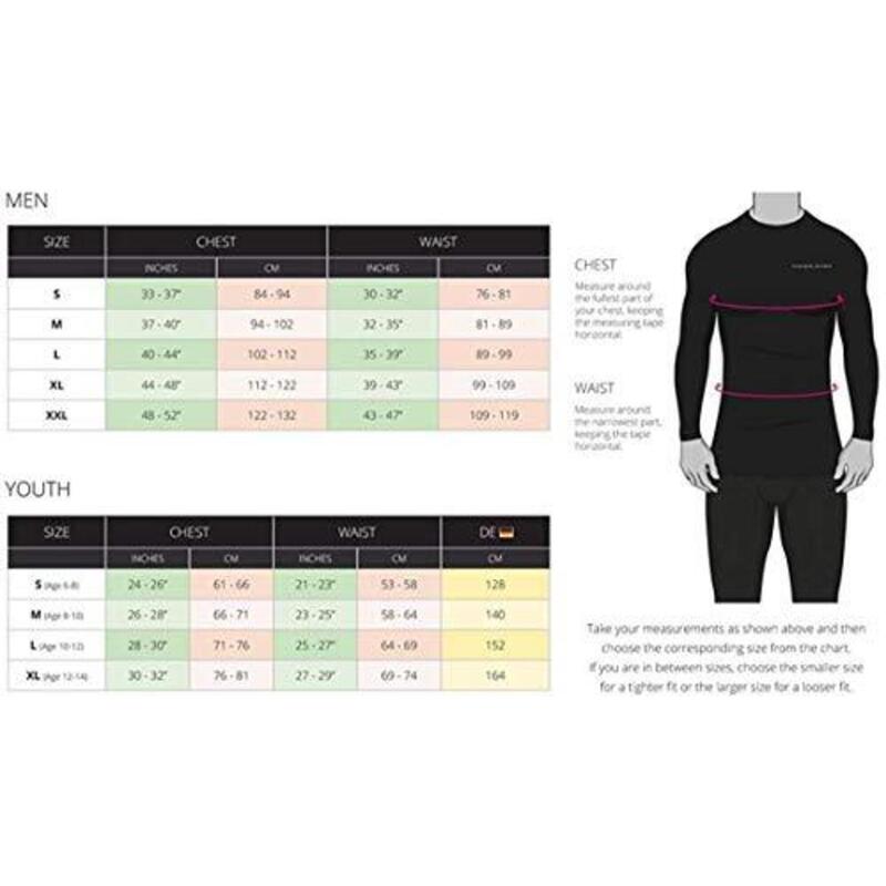 Top a maniche lunghe a collo alto da uomo Baselayer