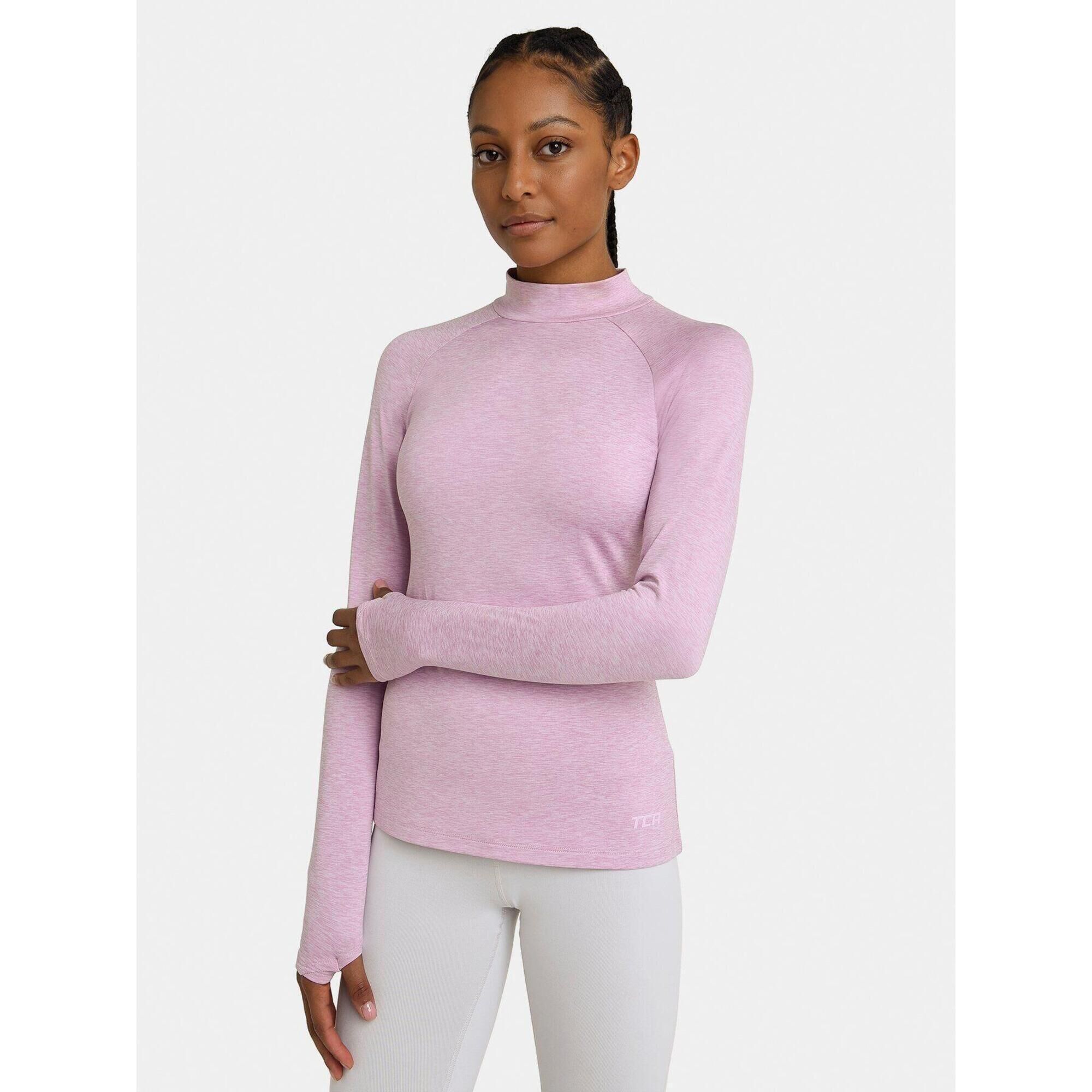 TCA Women's SuperThermal Baselayer Long Sleeve Mock Neck Top