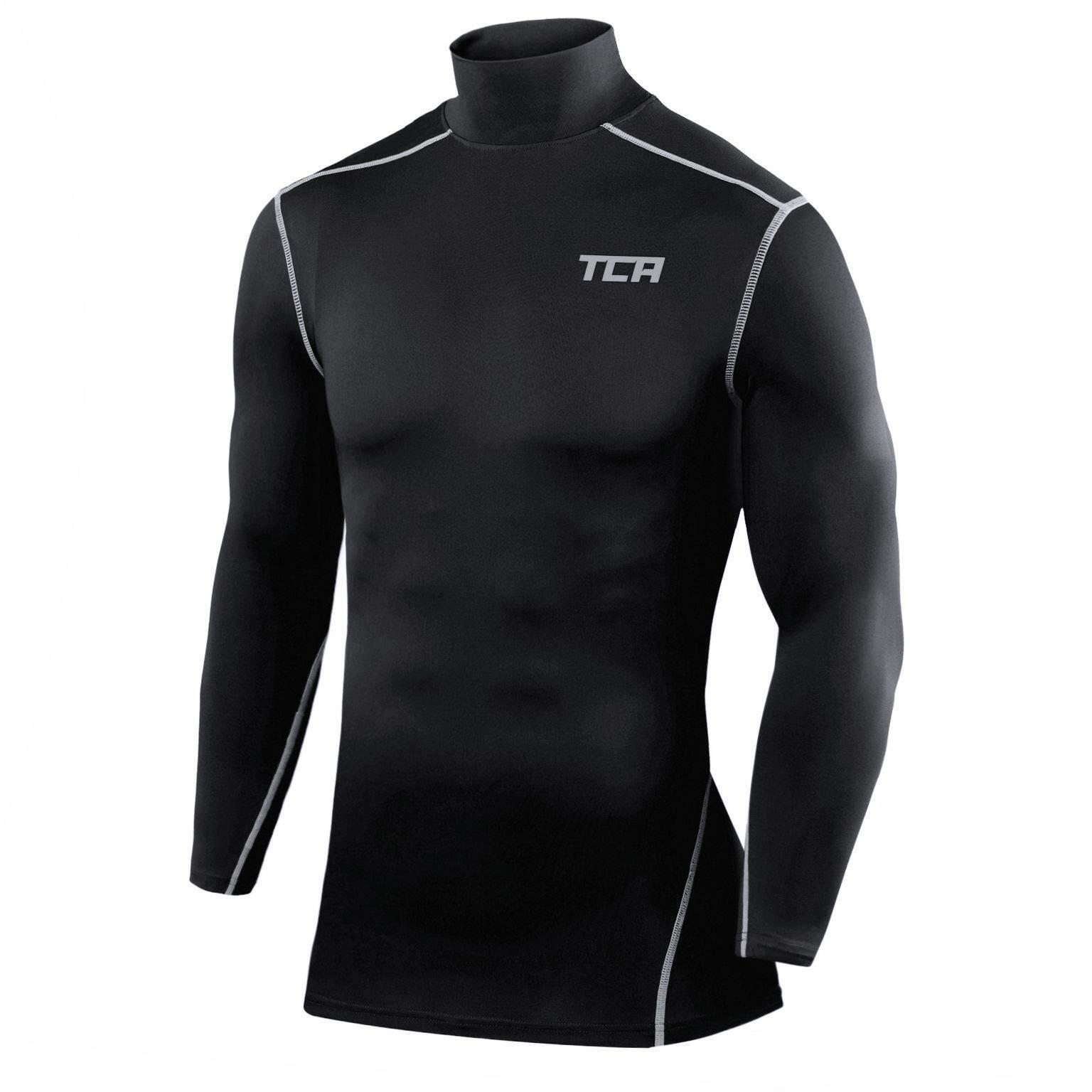 TCA Boys' Pro Performance Baselayer Long Sleeve Mock Neck Top