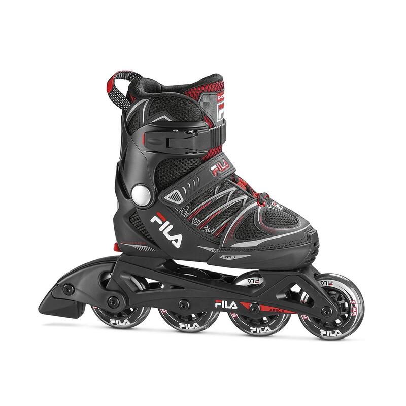 FILA X-ONE INLINE SKATES VOOR KINDEREN IN ZWART EN ROOD-XL