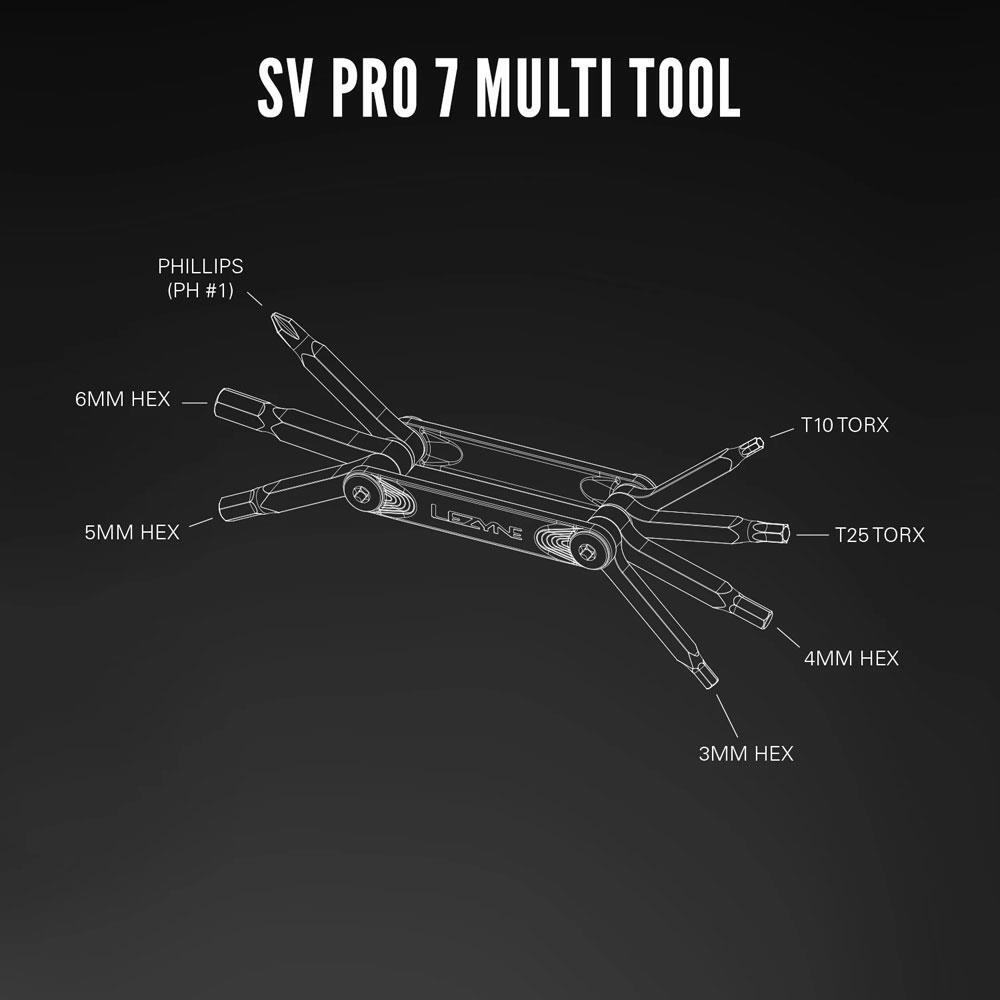 Lezyne SV Pro 7 Compact Bicycle Multi Tool 3/4