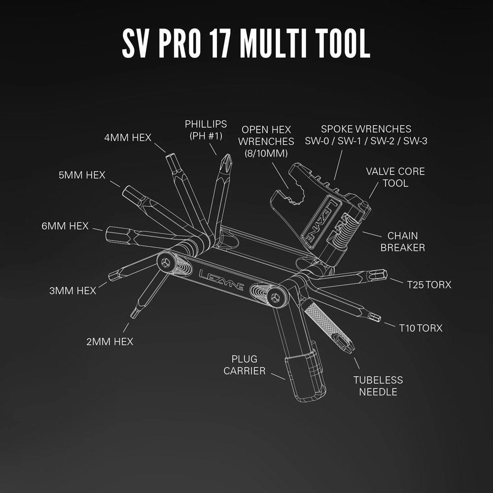 Lezyne SV Pro 17 Compact Bicycle Multi Tool 4/4