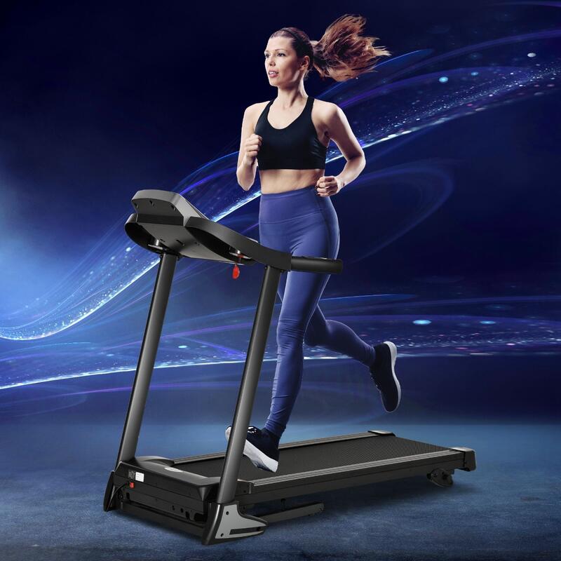 Cinta de correr y andar plegable 12,8 km/h HOMCOM 142x66x127 cm negro