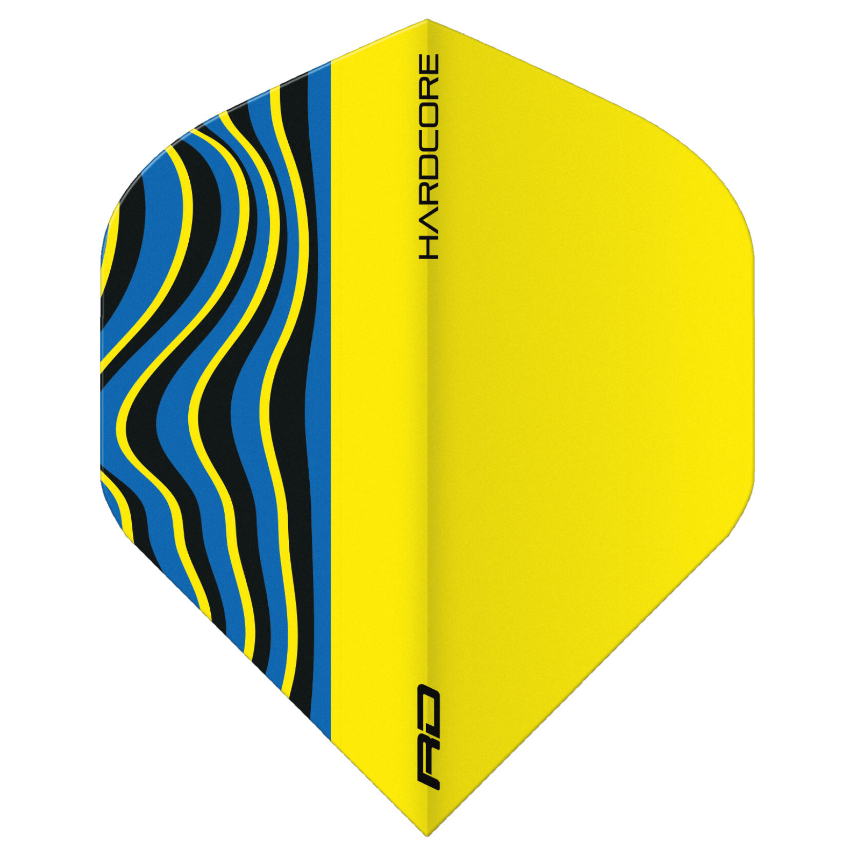 Red Dragon Hardcore Radical Yellow Wave Dart Flights - 4 Sets Per Pack 1/4