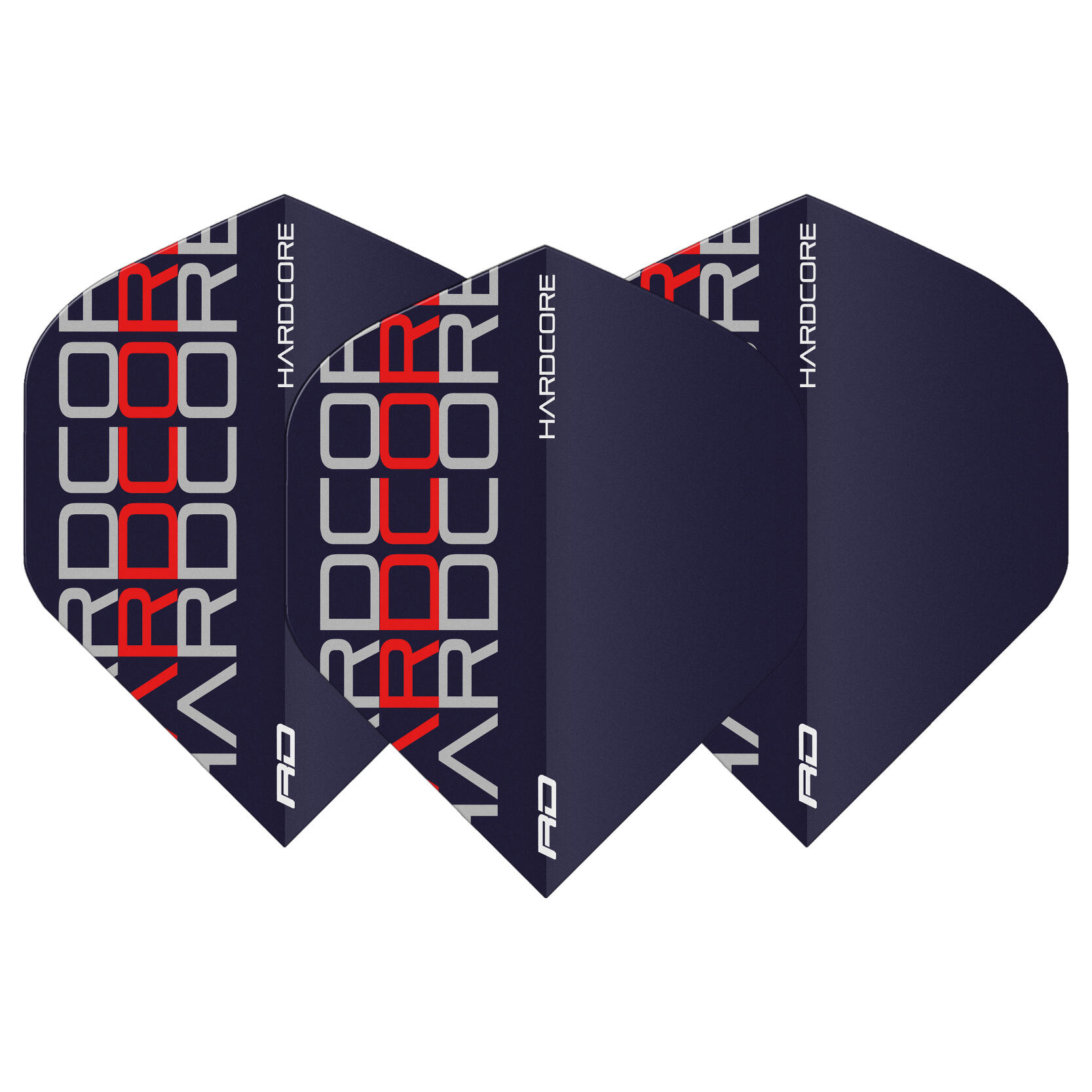 Red Dragon Hardcore XT Red Triple Dart Flights - 4 Sets Per Pack 3/4