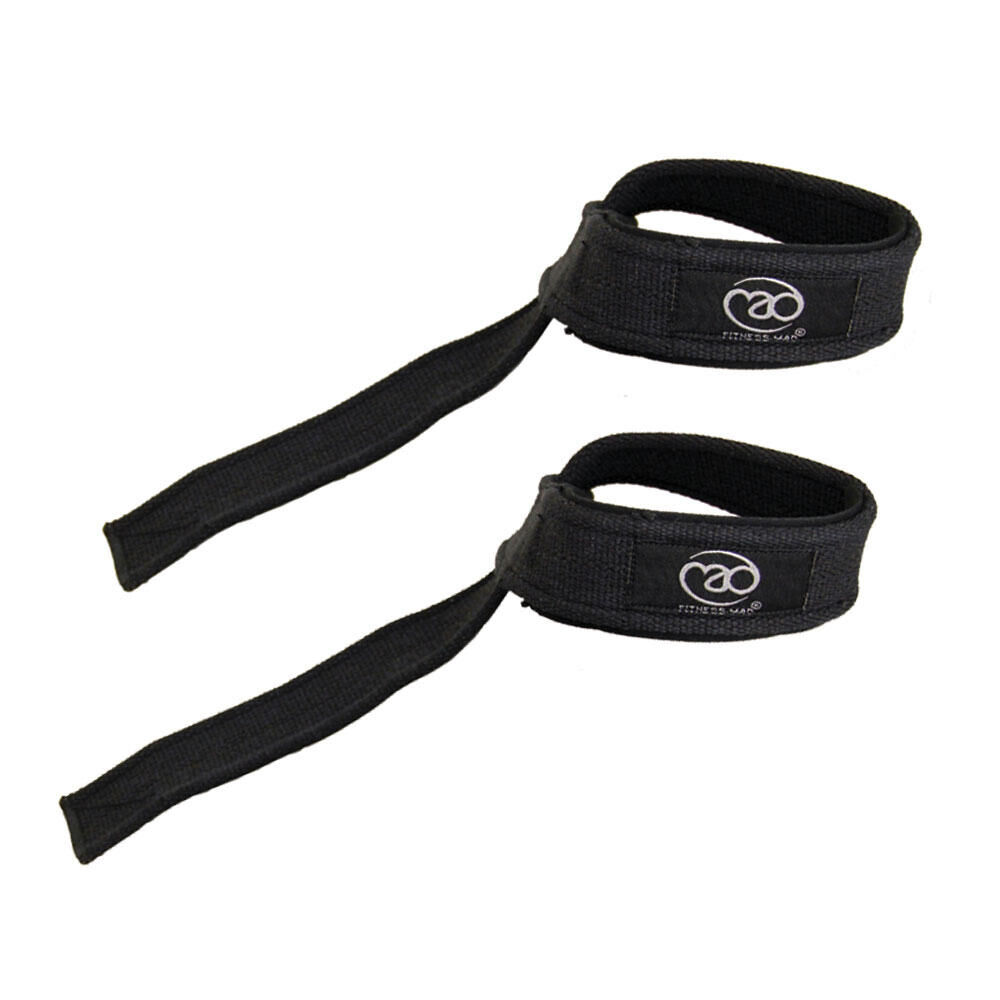 FITNESS-MAD Padded Lifting Strap (Black)