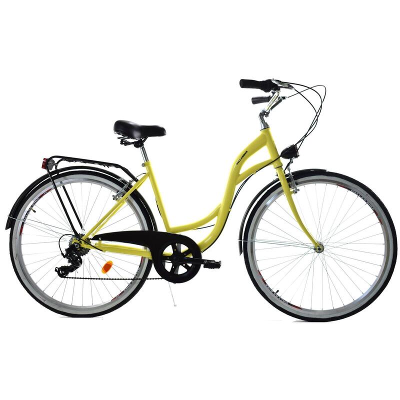 Rower Dallas City 26" 7spd - żółty z czarnym