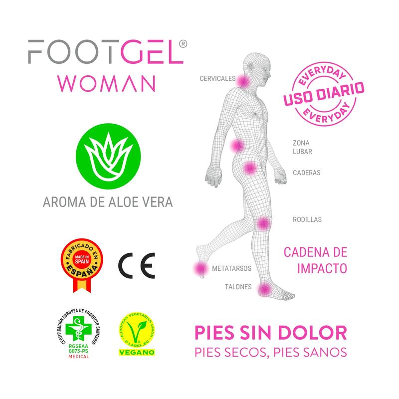 PLANTILLA DE GEL FOOTGEL USO DIARIO MUJER