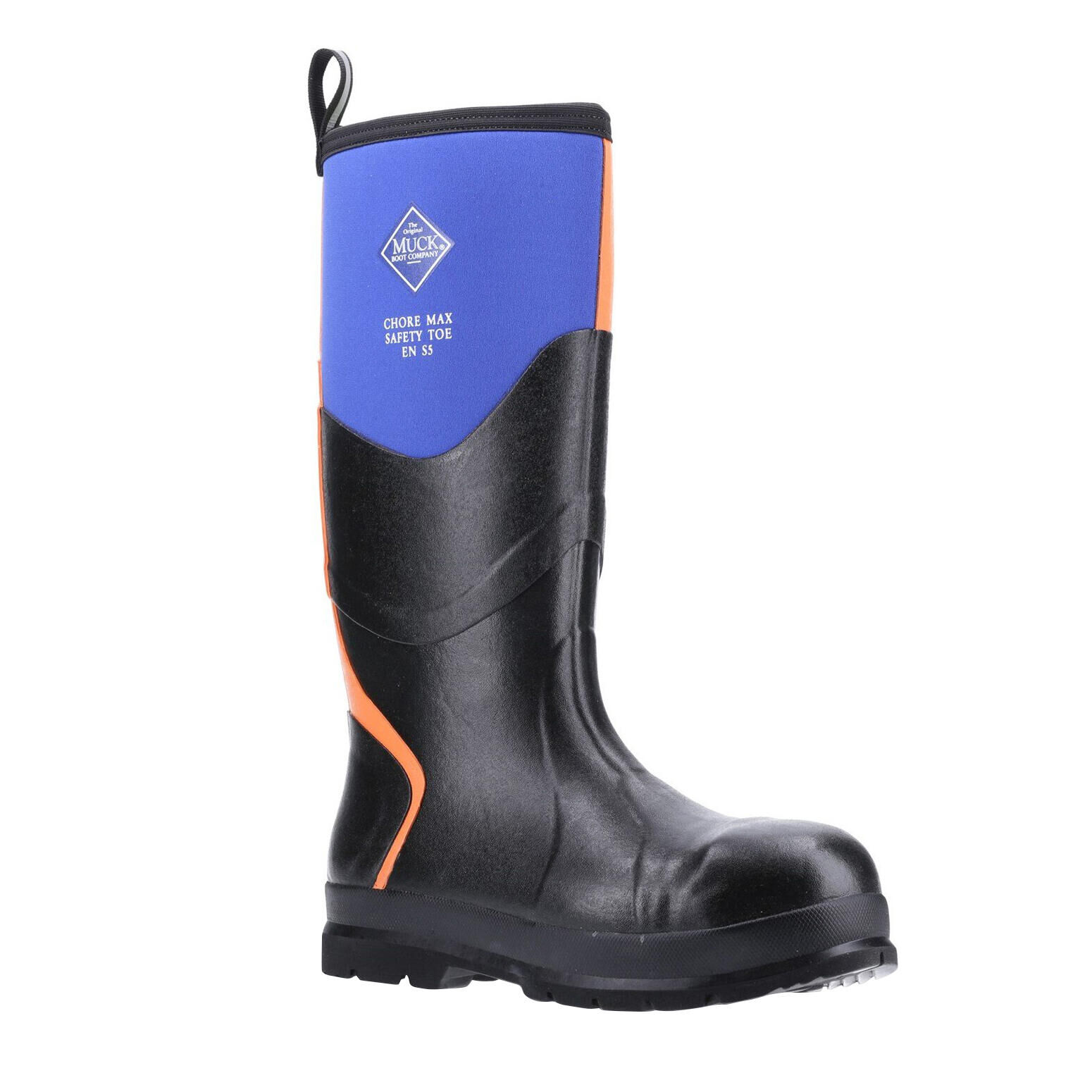 MUCK BOOTS Unisex Adults Chore Max S5 Safety Welllington (Blue/Orange)