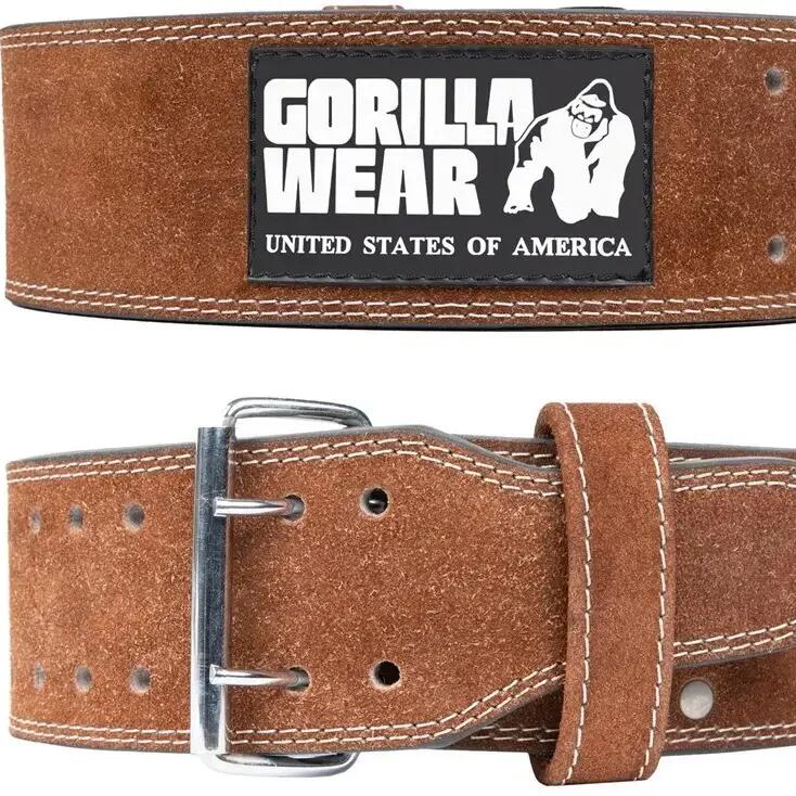 4-inch leather lifting belt Gorilla Wear