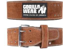 Ceinture de levage en cuir de 4 pouces - Brun