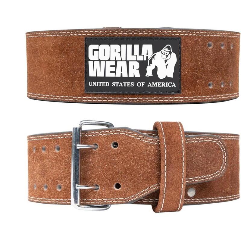 Ceinture de levage en cuir 4 pouces Gorilla Wear