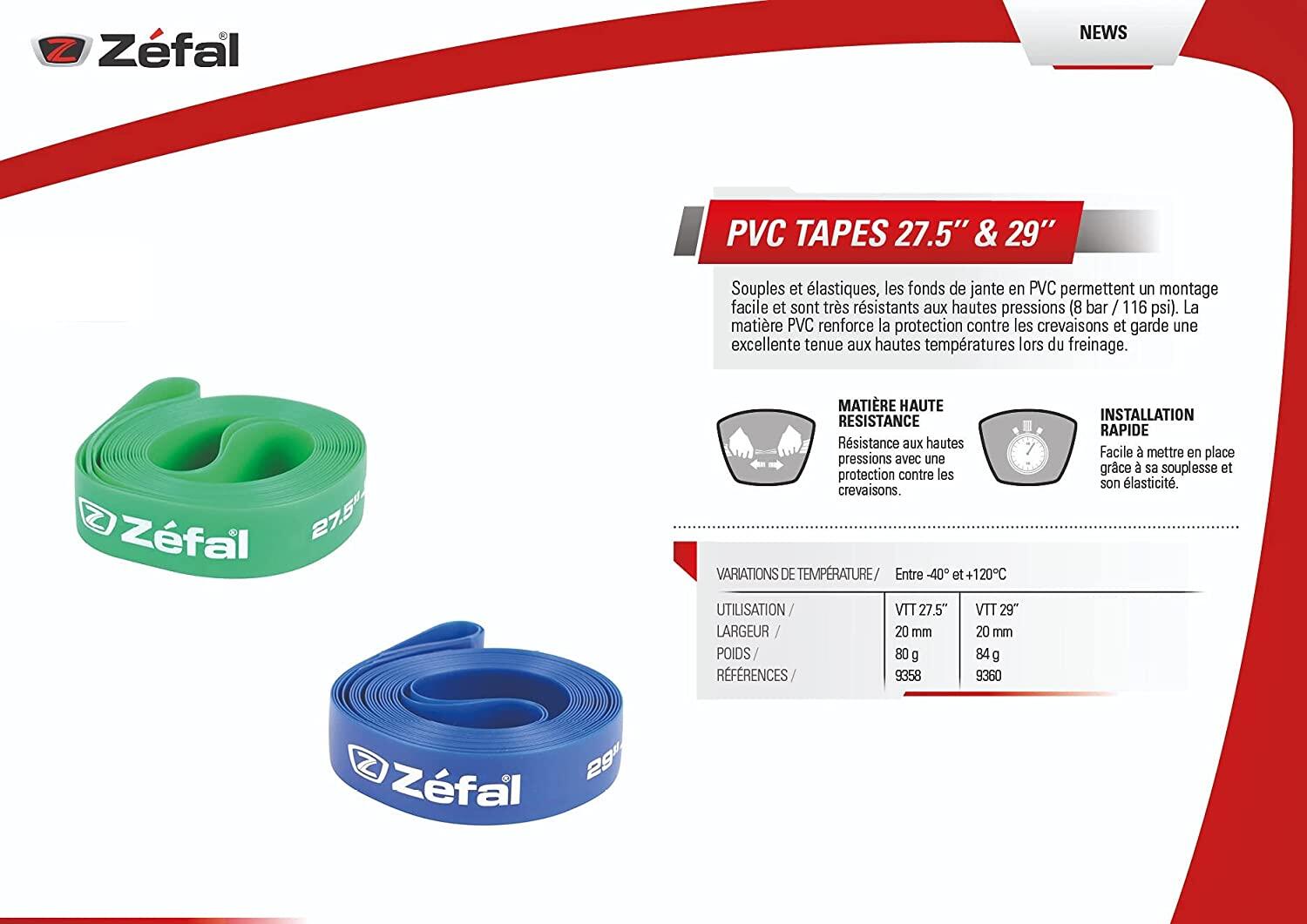Zéfal PVC Velglint Soft 29'' 20 mm, 2 stuks 3/4