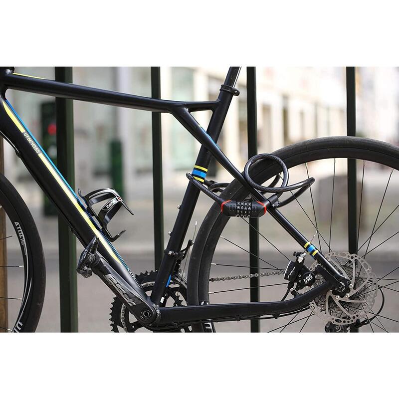 Zéfal K-Traz, Câble Antivol Vélo avec code - Cadenas Vélo avec support