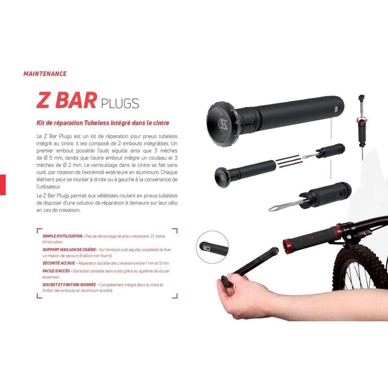 Kit di punte per ganci Zefal z bar tubeless