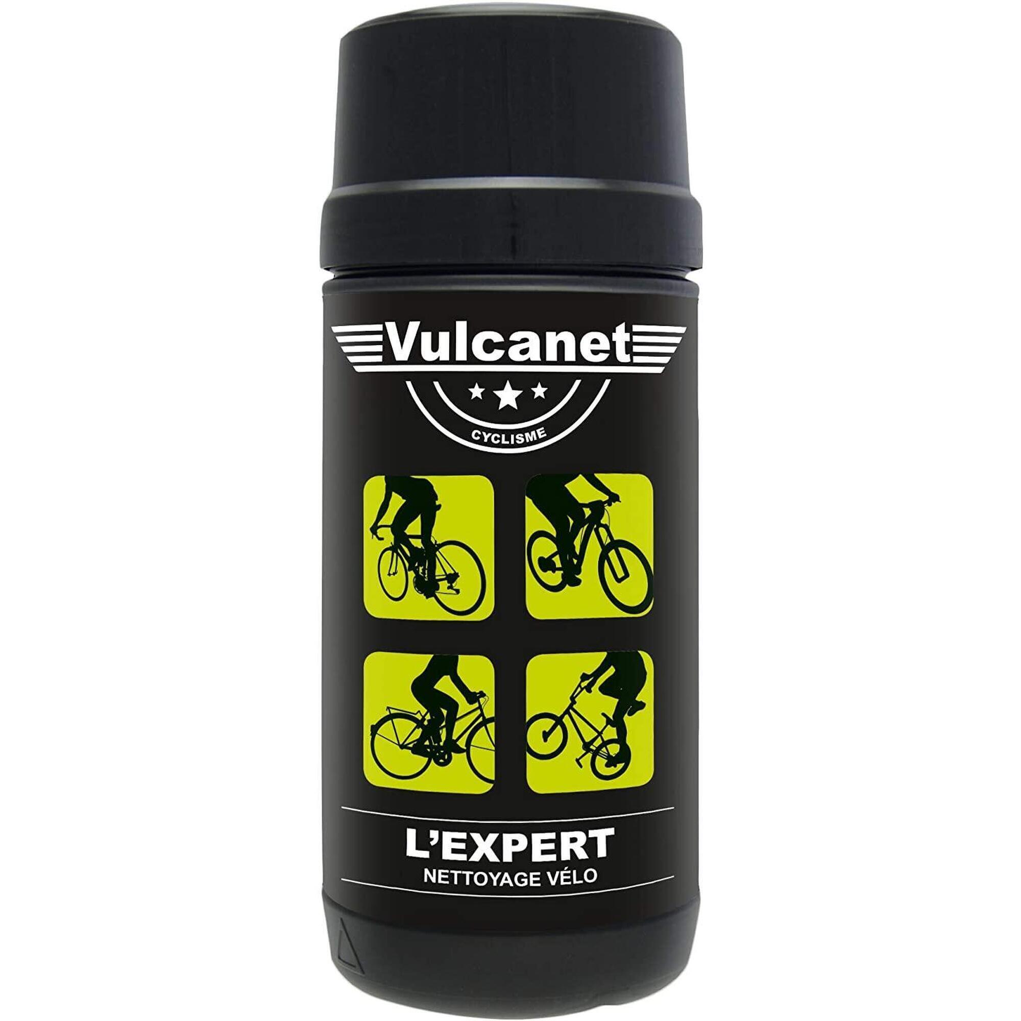 VULCANET Barattolo da 80 salviette multiuso per biciclette con pennello a penna Vulcanet