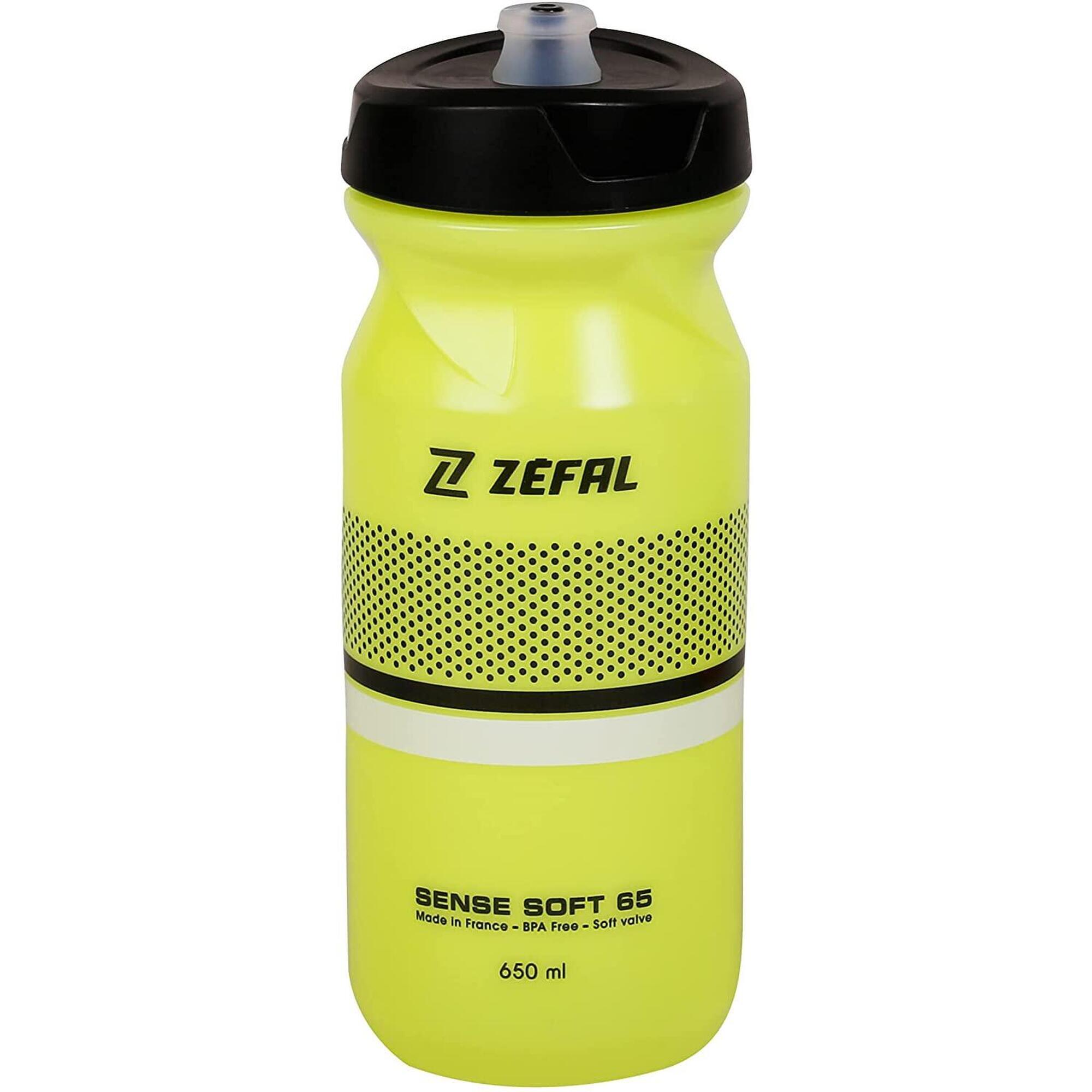 Zefal - Zefal Sense Soft Bidon Vélo Souple Et Inodore - Tétine En Silicone - 650 Ml - Bidon - Jaune|noir - 650 Ml - Decathlon
