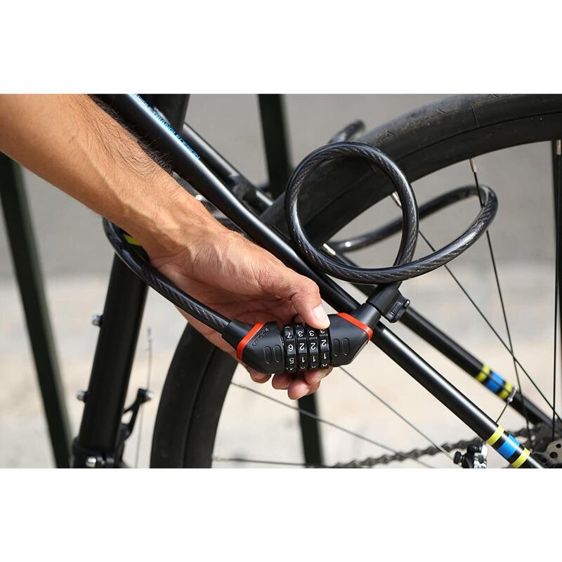 Fahrradkabelschloss Spiralkabel mit Combinason Code Zefal K-Traz C6