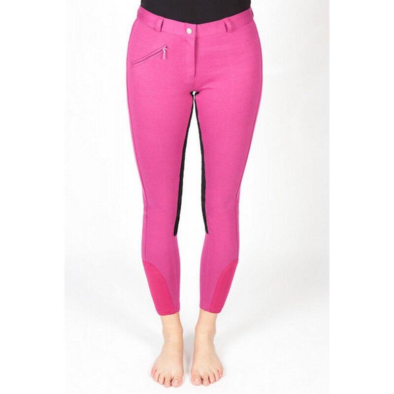 Pantalon d’équitation avec fond intégral PFIFF Rose - Fille