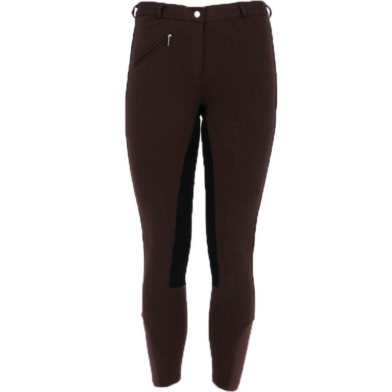 Pantalon d’équitation avec fond intégral PFIFF Fille Marron/Noir