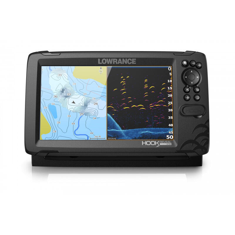 Ecoscandaglio GPS LOWRANCE HOOK REVEAL 9 + sonda di profondità TA HDI