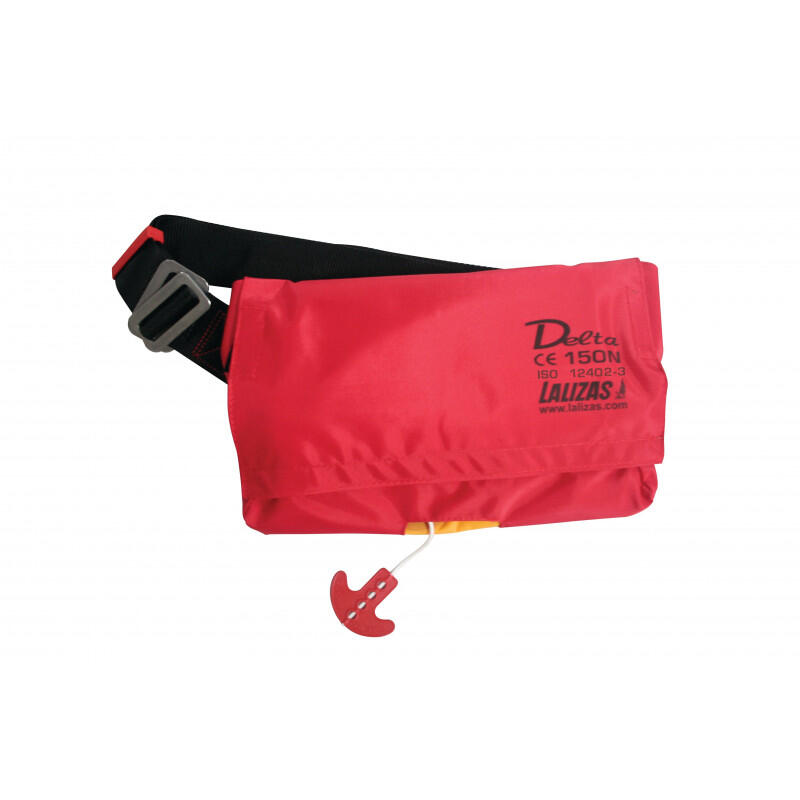 Aufblasbare Rettungsweste mit Gürtelpack DELTA rot