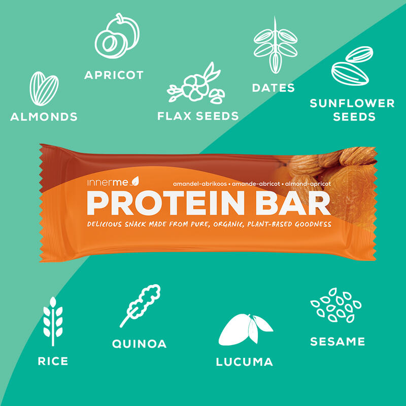 Barra Proteína Amêndoa - Alperce (20 x 50 g) - Bio & Vegan