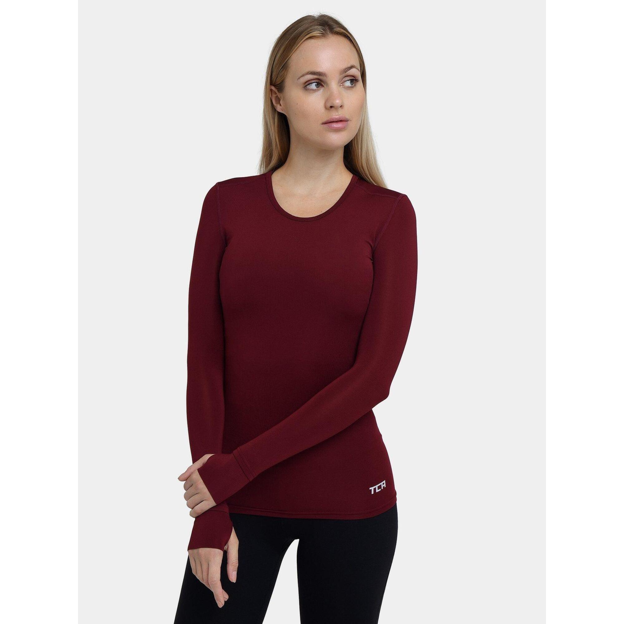 Women's Stamina Running Top with Zip Pocket - Cabernet 1/5