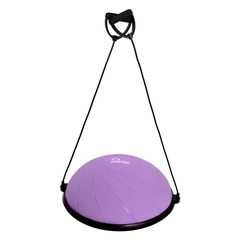 Platforma do balansowania trener równowagi z linkami fioletowy