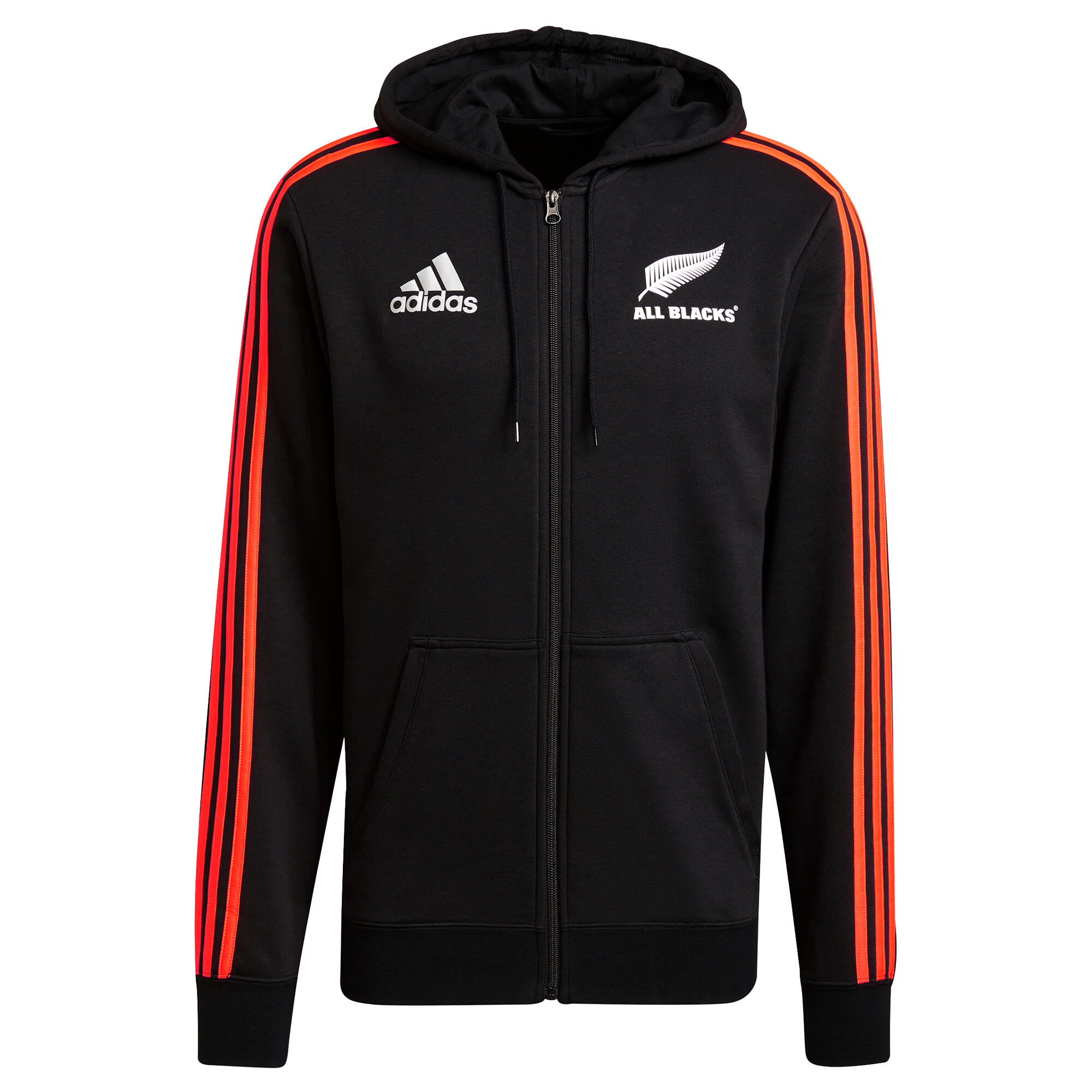 ADIDAS Adidas New Zealand All Blacks Mens Rugby Full Zipped Hoody