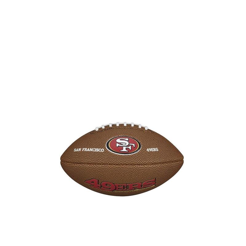 Wilson F1533XB Mini Club 49ers avec logo de l'équipe NFL