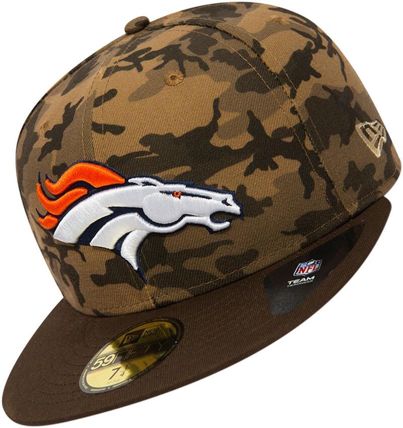 New Era Camo Team Fitted 7 5/8 Broncos