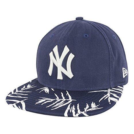 New Era Sandwash Visor Print Yankees M/L Navy
