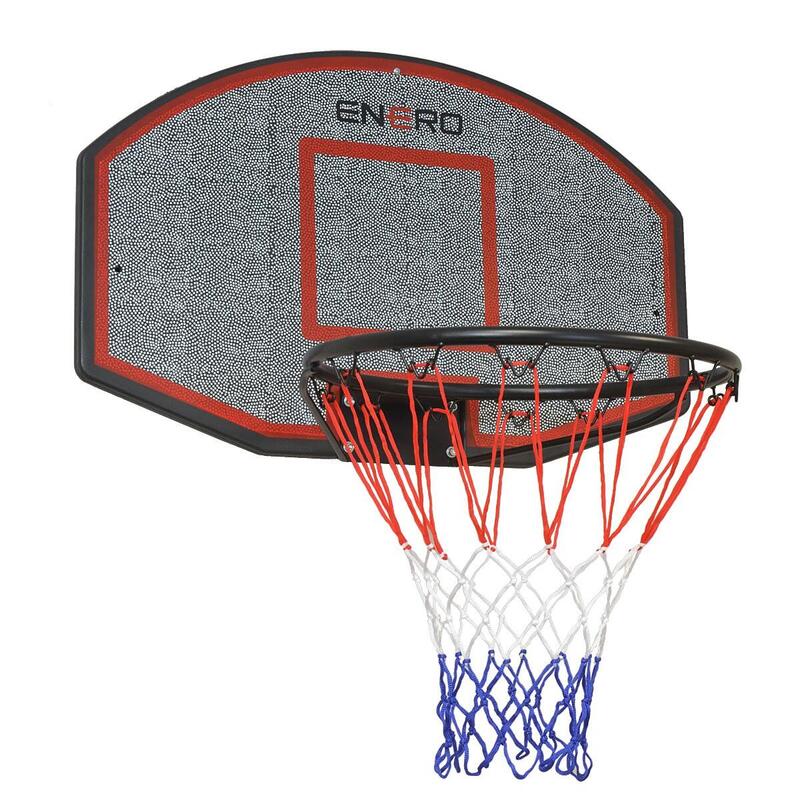 Tablica do koszykówki 71x45cm obręcz 40cm siatka i elementy montażowe Enero