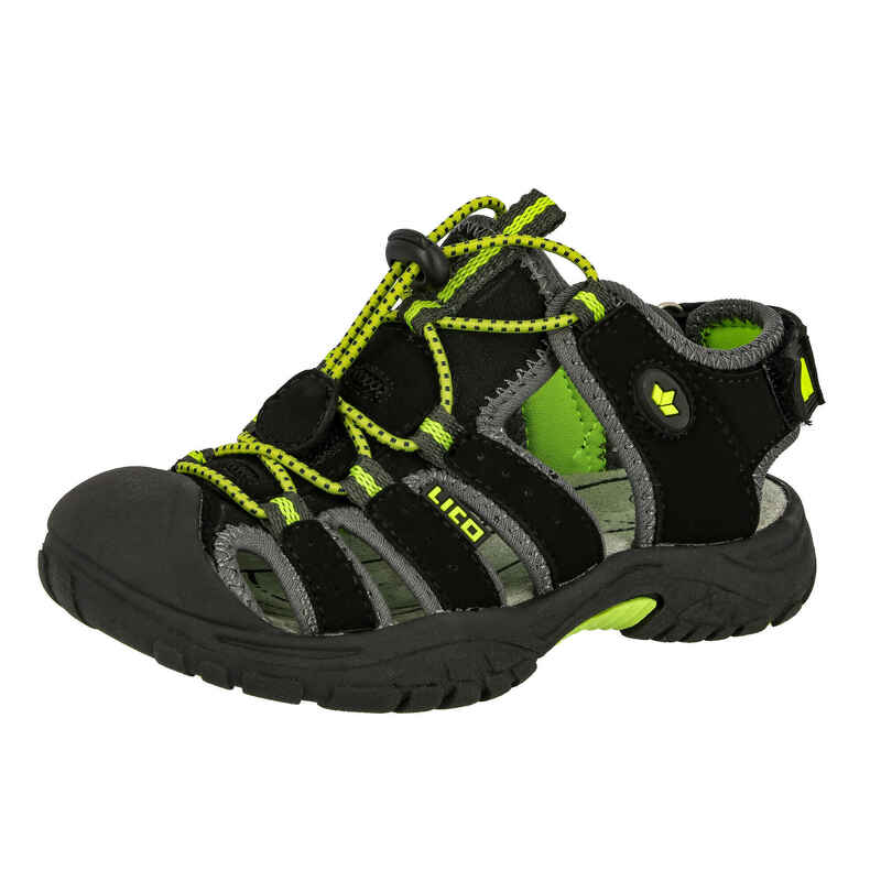 Sandale schwarz Jungen Sandale Nimbo - schwarz/grau/grün Media 1