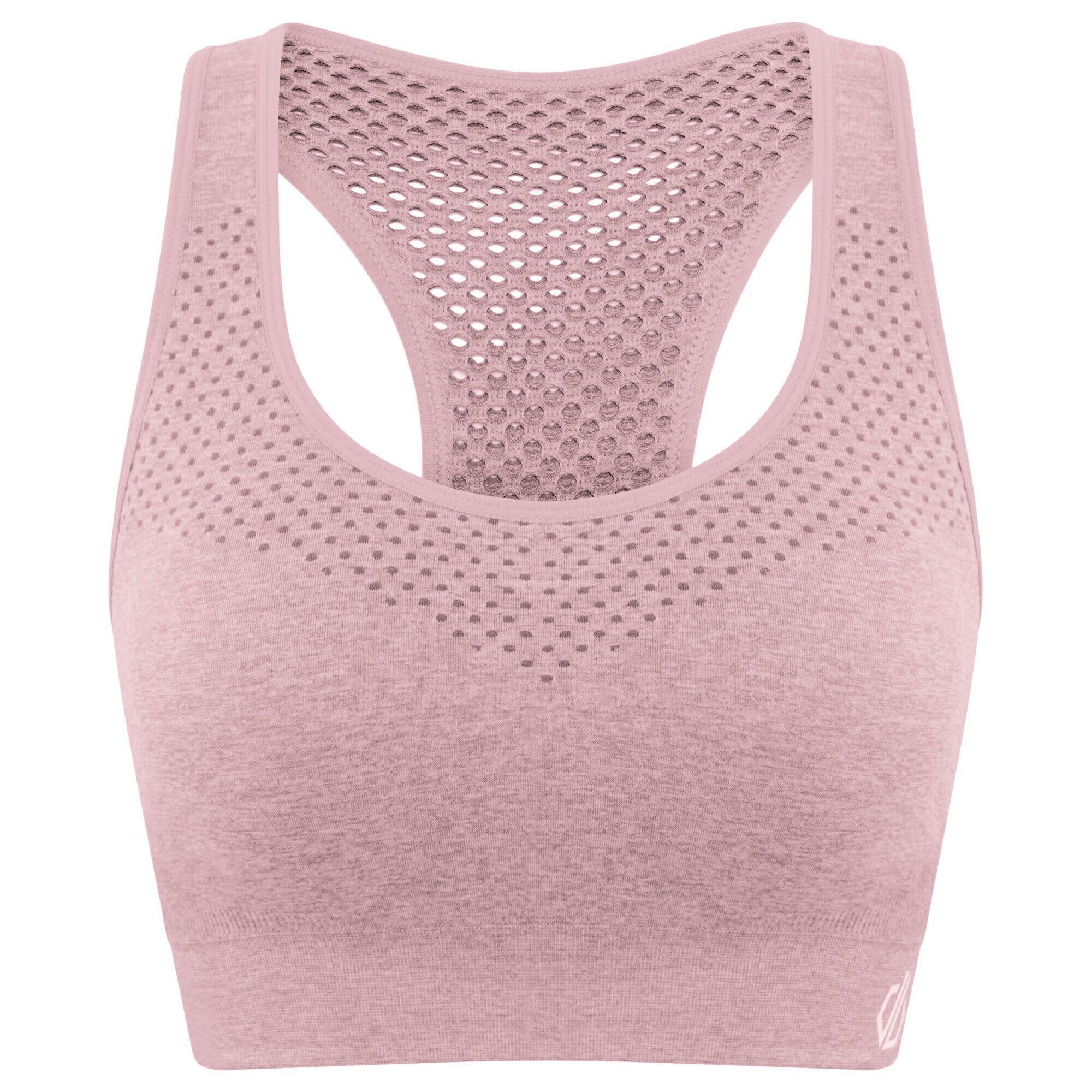 DARE 2B Womens/Ladies Dont Sweat It Sports Bra (Powder Pink)