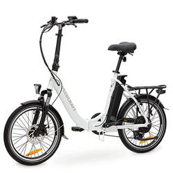 Vélo pliant électrique, entrée basse, E-Pax, 7sp, blanc, 13 Ah.