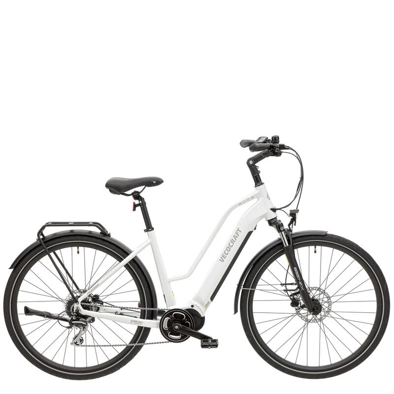 Vélo électrique central Vecocraft Aura 8 vts, blanc