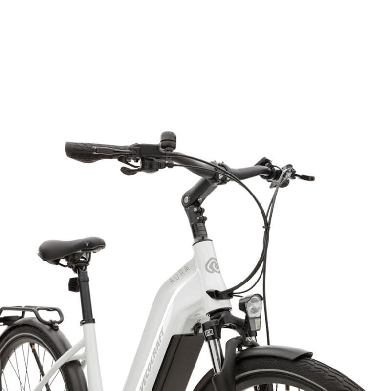Vélo électrique central Vecocraft Aura 8 vts, blanc
