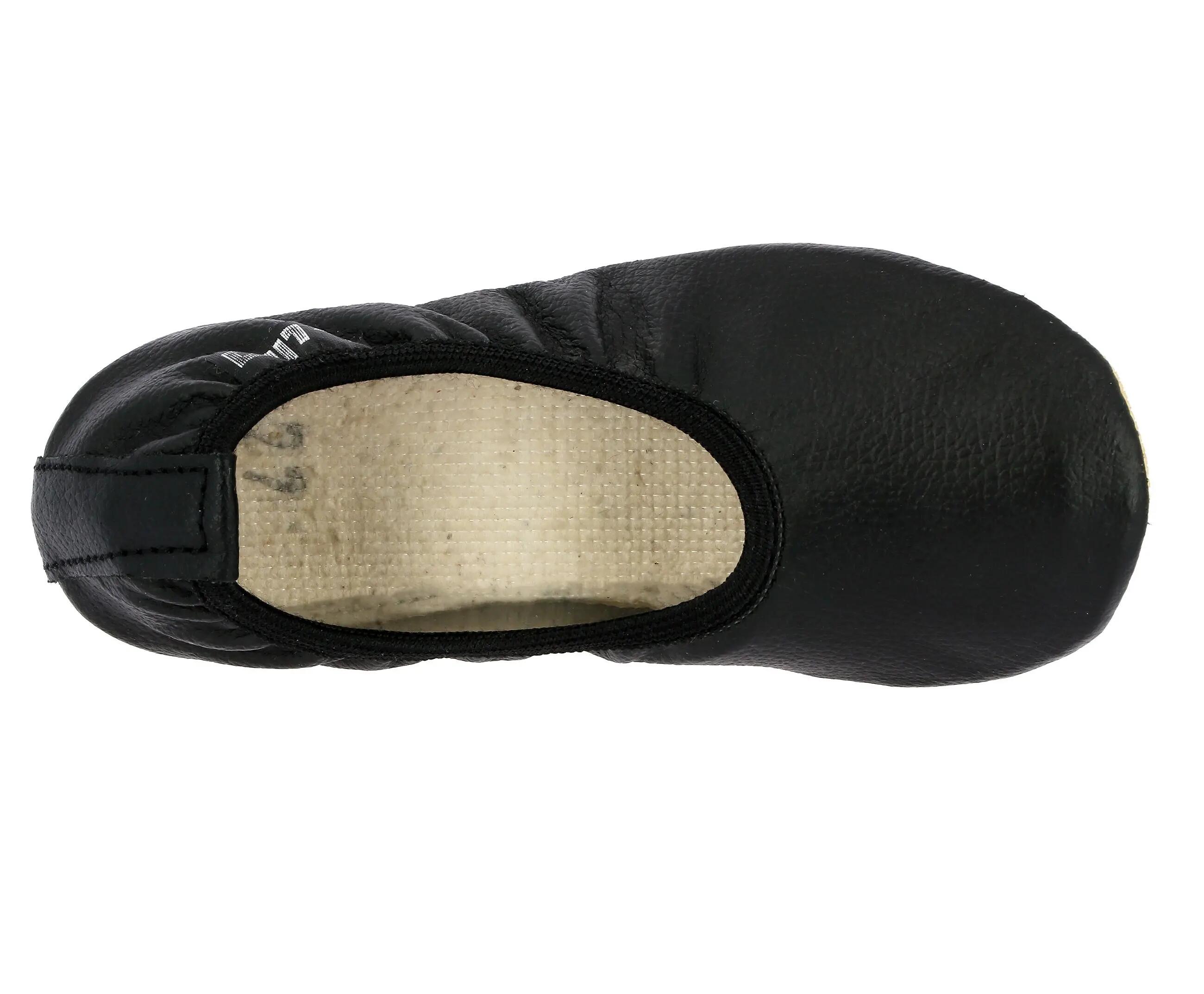 Chaussures - Gymnastique - Filles - Slip-on cuir, semelle caoutchouc - G1 5/5