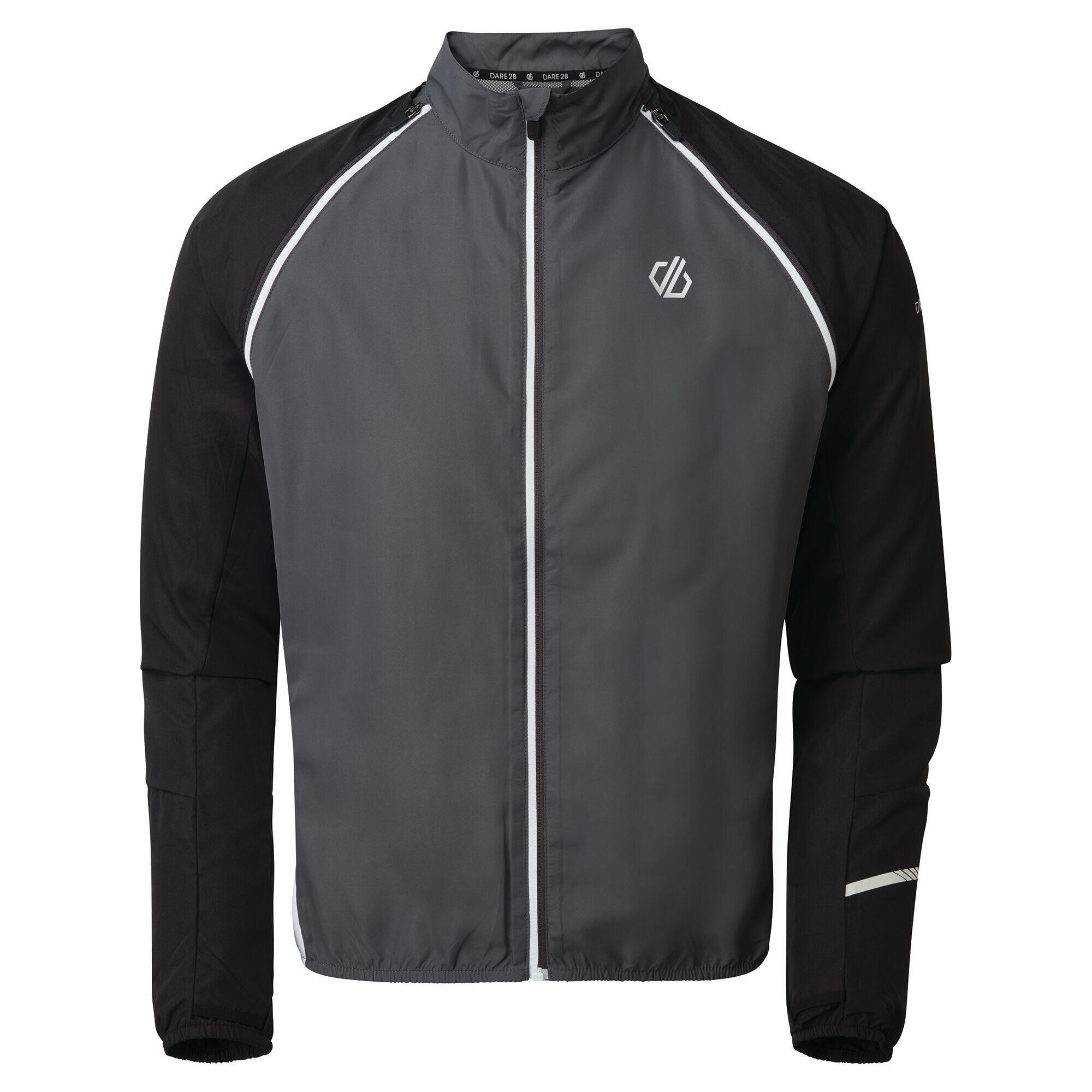 Men's OXIDATE windbreaker jacket (Black/dark gray)