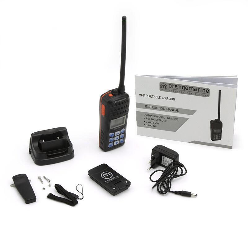 ORANGEMARINE WPF 300 VHF portátil à prova d'água e flutuante