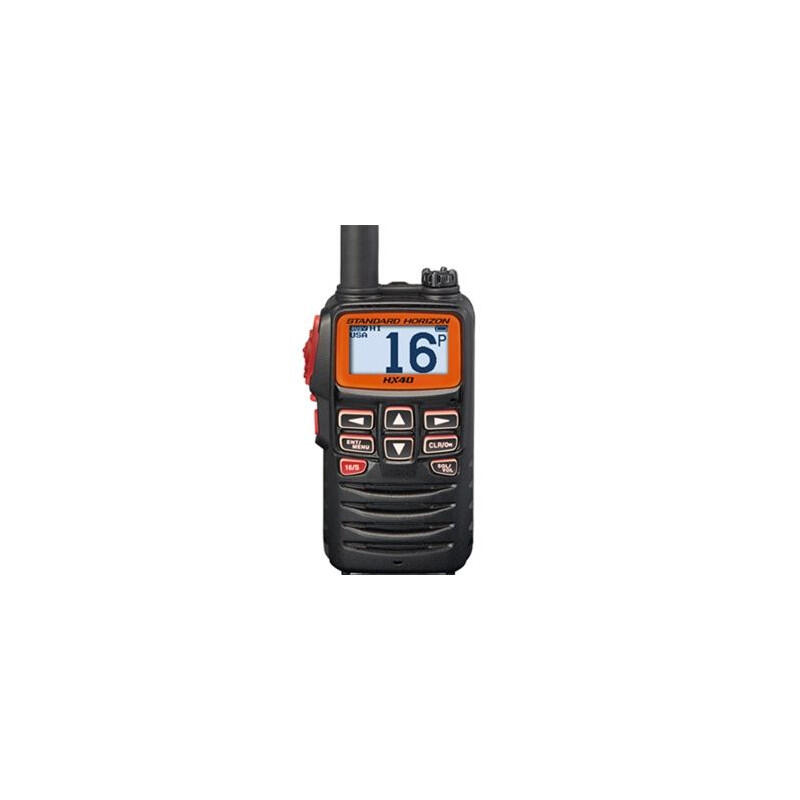 Walkie talkie portátil STANDARD HORIZON HX40E Prata à prova de água