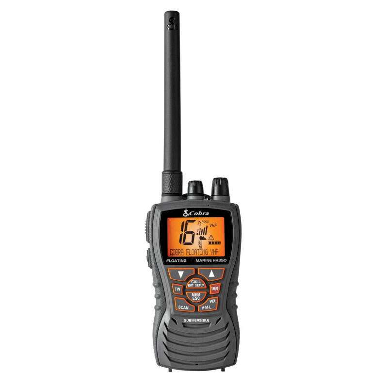 Rádio VHF portátil flutuante à prova de água COBRA H350