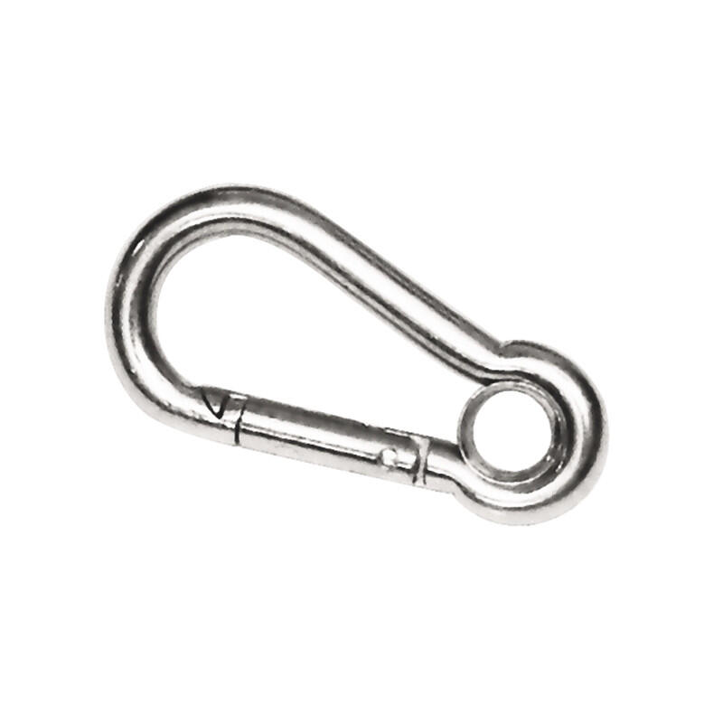 ORANGEMARINE Edelstahlkarabiner mit Öse - ORANGEMARINE