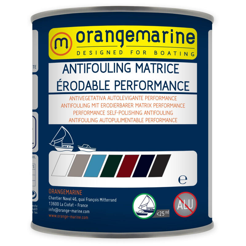 antifouling matrice érodable ORANGEMARINE PERFORMANCE